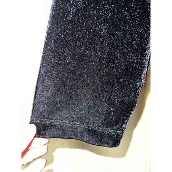 NEW Velvet Cardigan Jacket Blazer Large Petite Open Front Black LP PL 14P 16P - Picture 4 of 7